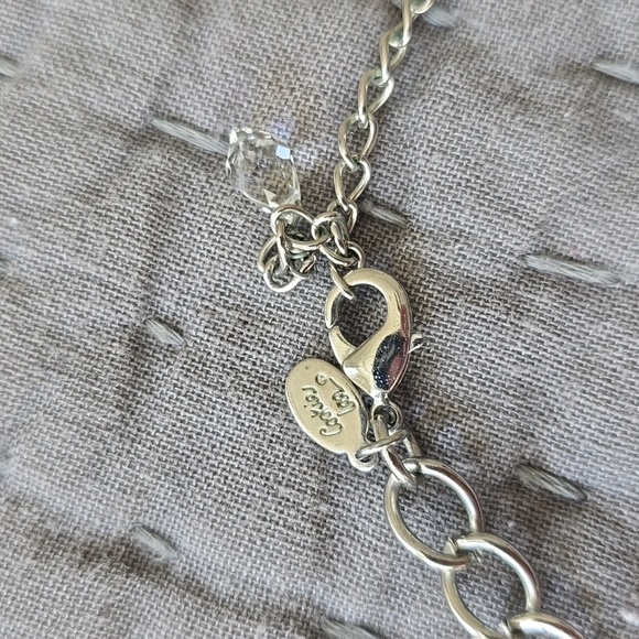 Cookie Lee Necklace Elegant Silver and Gray Multi-Layer - Picture 4 of 8